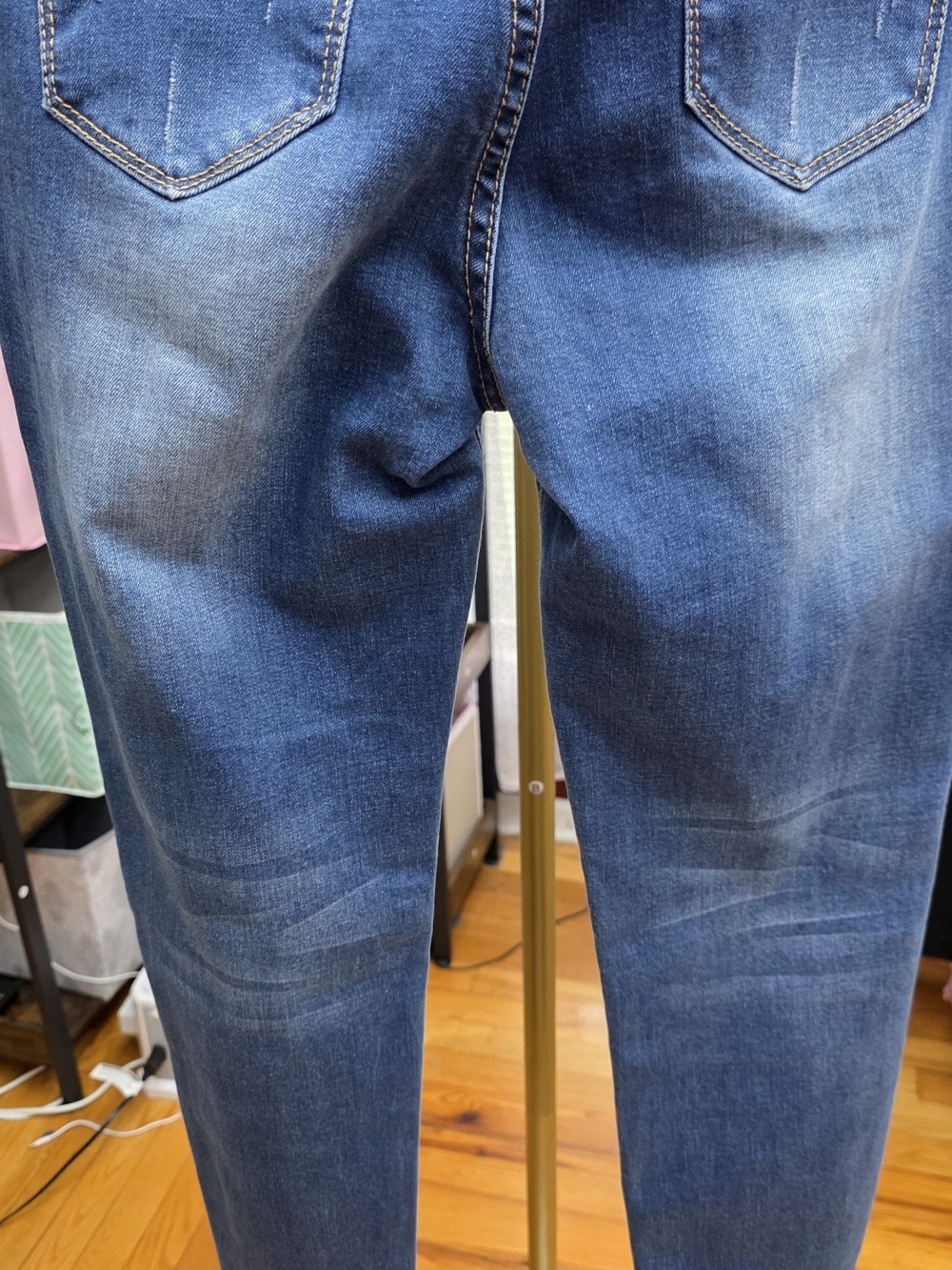 JZ Los Angelos Women's High-Rise Skinny Jeans in Medium Blue Sz 5 - Picture 8 of 8
